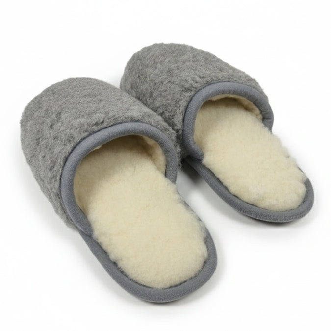 Flip-flops. Australian Merino. Grey