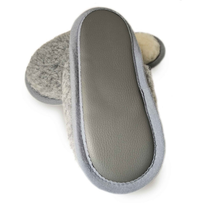 Flip-flops. Australian Merino. Grey