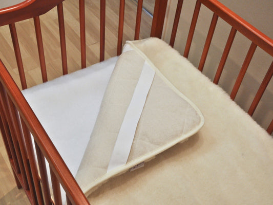 Mattress Topper Made of European Merino Wool, 60x120 cm