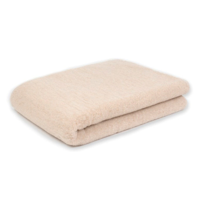Plaid. Australian Merino. Beige