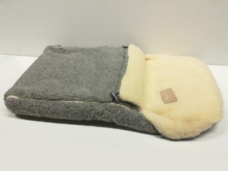 Baby Sleeping Bag. Merino Wool. Grey