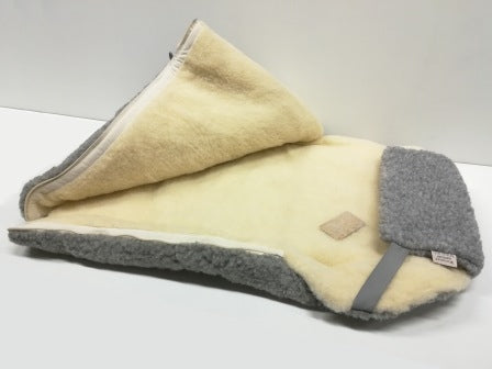 Baby Sleeping Bag. Merino Wool. Grey